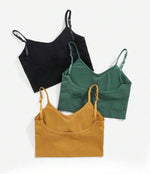 Crop top deportivo importado con copa removible