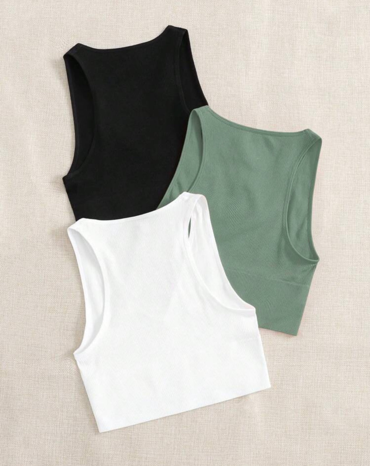 Crop top deportivo importado sin copa removible