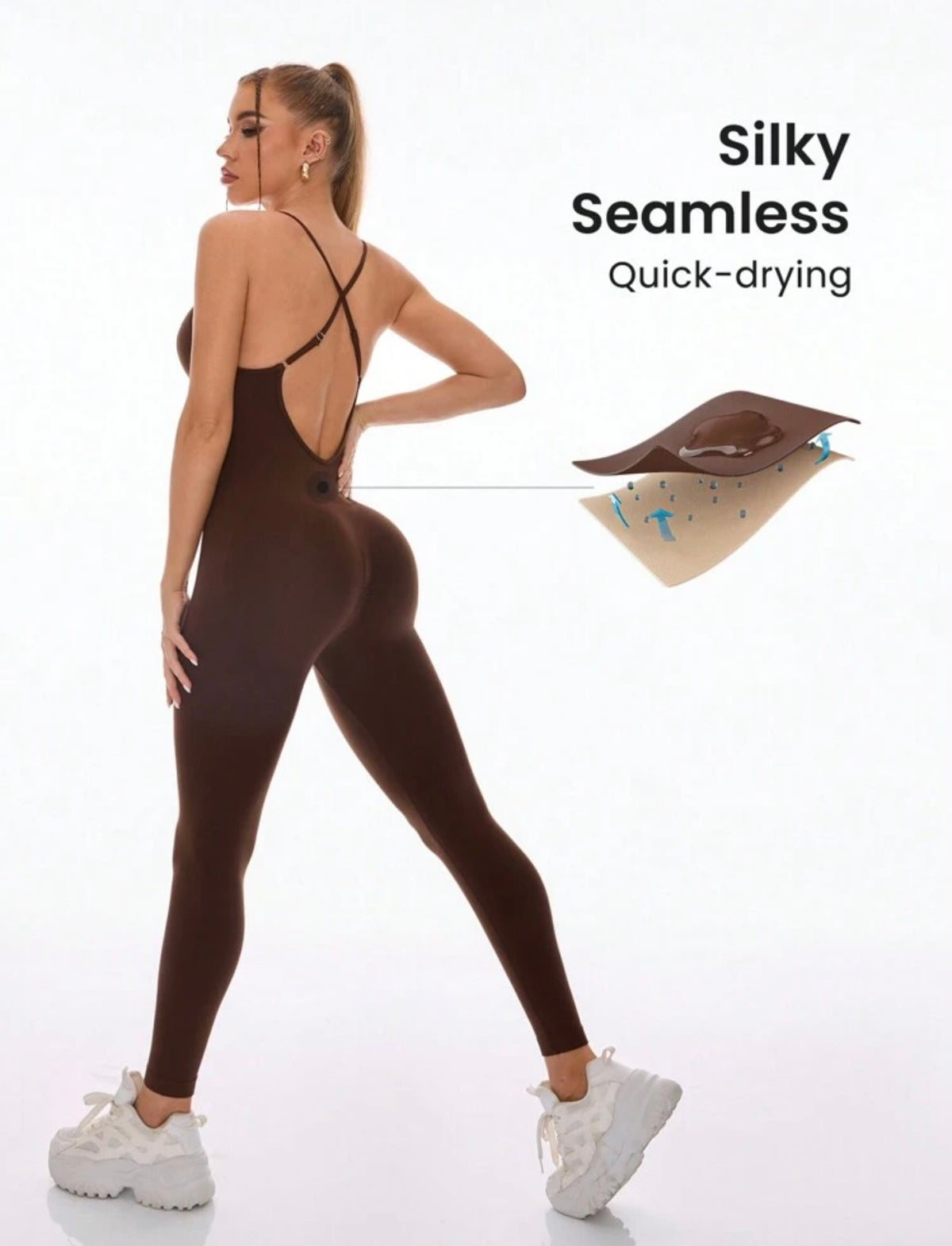 Enterizo deportivo importado con push up