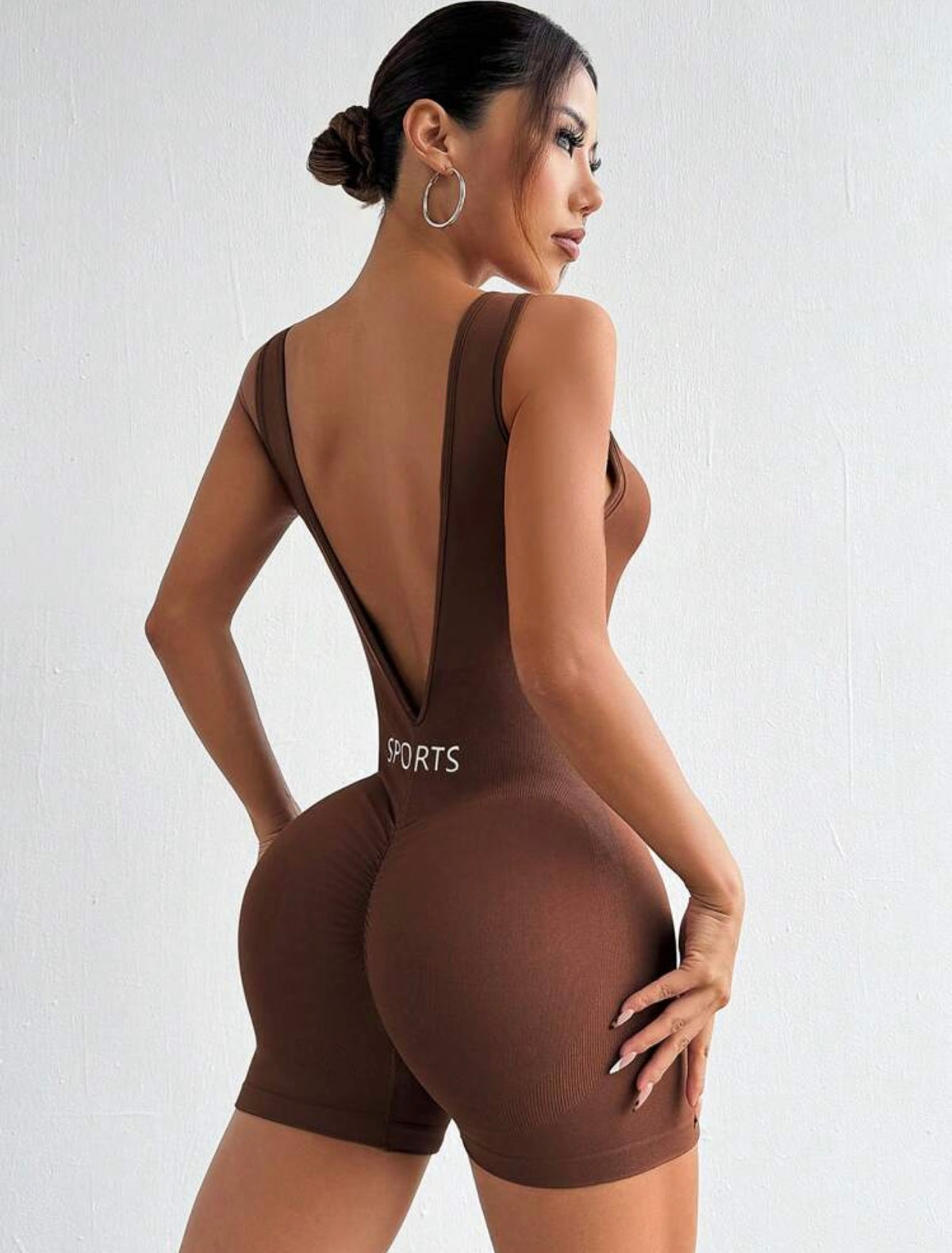 Enterizo deportivo en shortcon push up