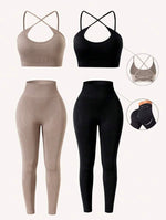 Set deportivo importado control de abdomen y efecto push up