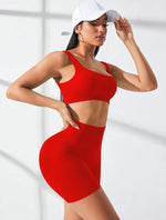 Set deportivo en short control de abdomen sin push up