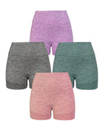 Shorts deportivo unicolorcon control de abdomen y efecto push up