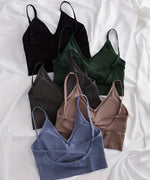 Crop top deportivo importado con copa removible