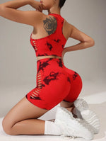 Set deportivo en short control de abdomen y efecto push up