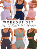 Set deportivo en short control de abdomen y efecto push up