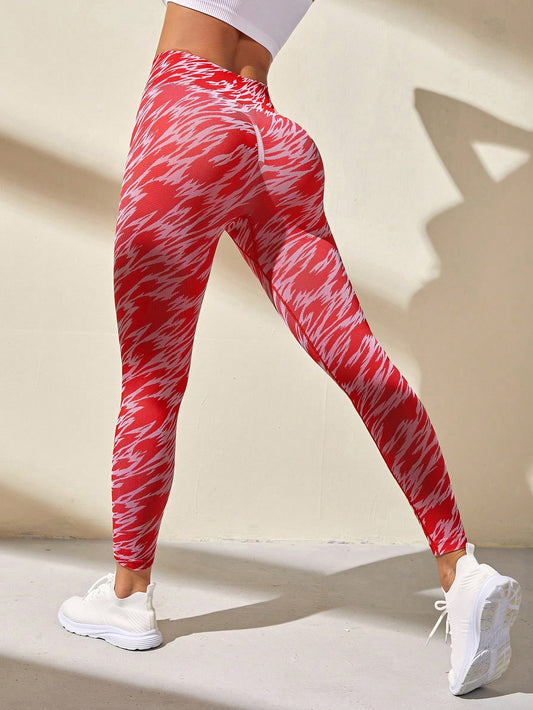 Leggings deportivo tie dye control de abdomen y push up