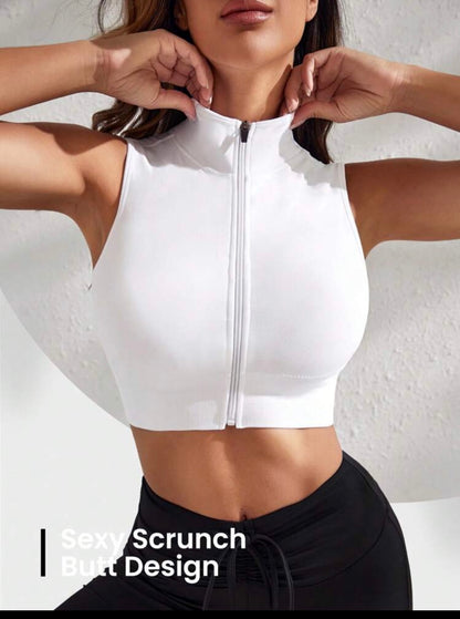 Crop top deportivo importado con copa removible