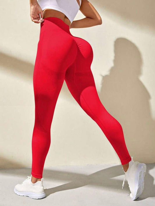 Leggings deportivos unicolor control de abdomen y push up