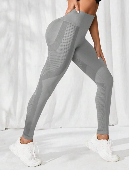 Leggings deportivos unicolor control de abdomen y push up