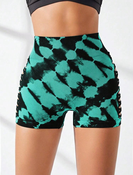 Shorts deportivos con control de abdomen y efecto push up